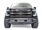 Fab Fours FF15 - X3251 - 1 Ford F150 2015 - 2017 Matrix Front Winch Bumper No Guard - Rugged Truck Gear
