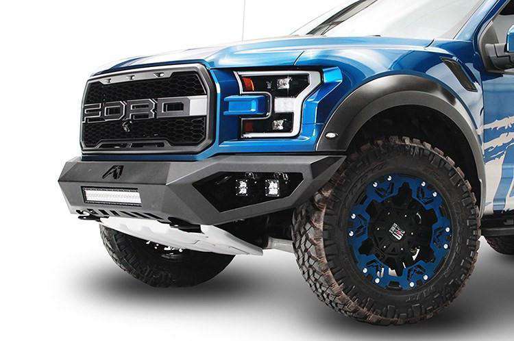 Fab Fours FF17-D4351-1 Ford Raptor 2017-2020 Vengeance Front Bumper No Guard-BumperStock