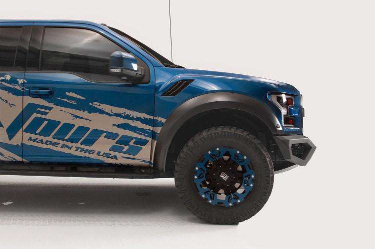 Fab Fours FF17 - D4351 - 1 Ford Raptor 2017 - 2020 Vengeance Front Bumper No Guard - Rugged Truck Gear
