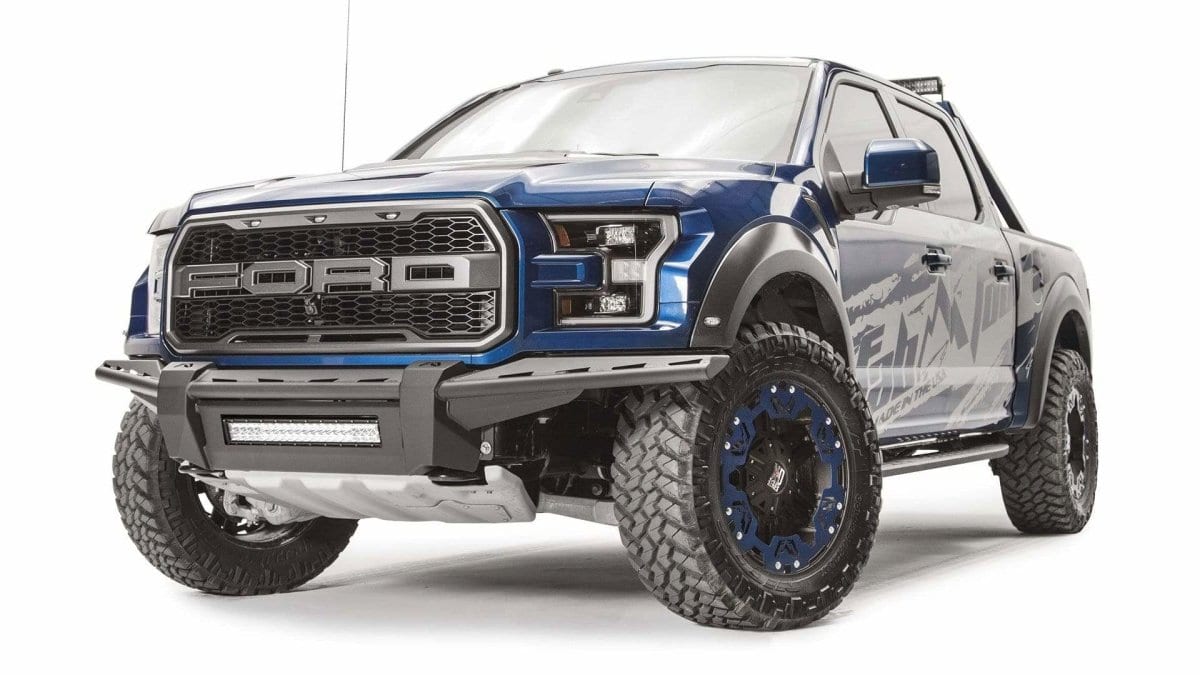 Fab Fours FF17 - D4371 - 1 Ford Raptor 2017 - 2020 Aero Front Bumper No Guard - Rugged Truck Gear