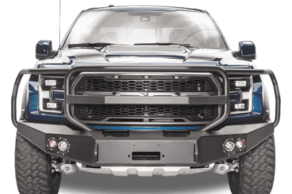 Fab Fours FF17 - H4350 - 1 Ford Raptor 2017 - 2020 Premium Front Bumper Winch Ready Full Guard - Rugged Truck Gear