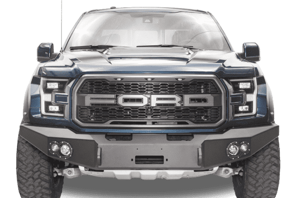 Fab Fours FF17 - H4351 - 1 Ford Raptor 2017 - 2020 Premium Front Bumper Winch Ready No Guard - Rugged Truck Gear