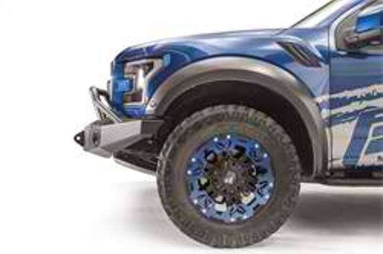 Fab Fours FF17 - H4352 - 1 Ford Raptor 2017 - 2020 Premium Front Bumper Winch Ready Pre - Runner Guard - Rugged Truck Gear