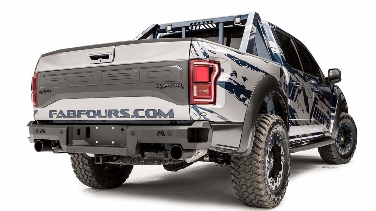 Fab Fours FF17-W4351-1 Ford Raptor 2017-2020 Premium Rear Bumper Sensor-BumperStock