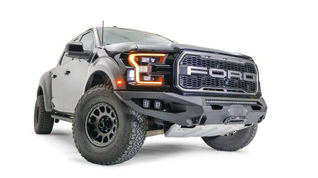 Fab Fours FF17 - X4351 - 1 Ford Raptor 2017 - 2020 Matrix Front Winch Bumper No Guard - Rugged Truck Gear