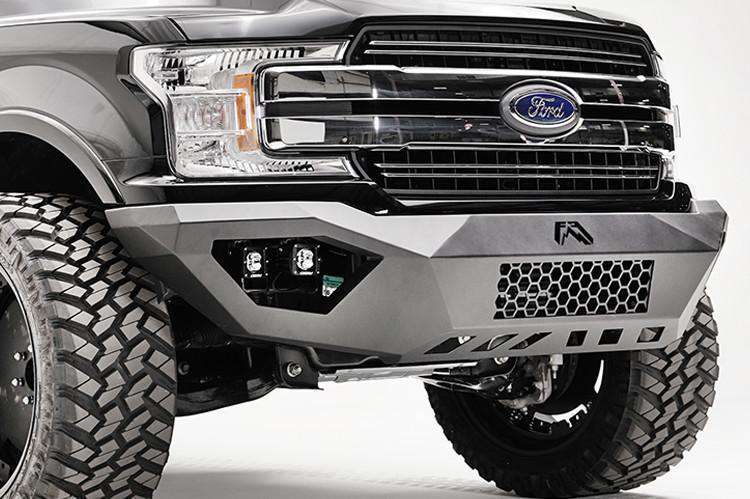 Fab Fours FF18-D4551-1 Ford F150 2018-2020 Vengeance Front Bumper No Guard-BumperStock