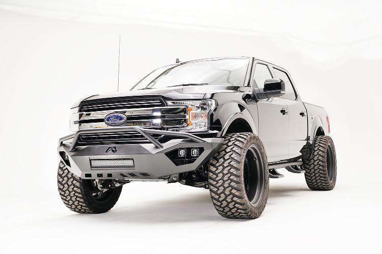 Fab Fours FF18 - D4552 - 1 Ford F150 2018 - 2020 Vengeance Front Bumper Pre - Runner Guard - Rugged Truck Gear