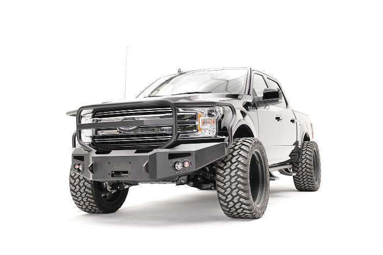 Fab Fours FF18 - H4550 - 1 Ford F150 2018 - 2020 Premium Front Bumper Winch Ready Full Guard - Rugged Truck Gear