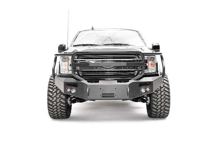 Fab Fours FF18 - H4550 - 1 Ford F150 2018 - 2020 Premium Front Bumper Winch Ready Full Guard - Rugged Truck Gear