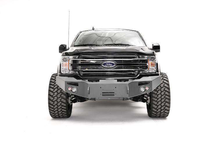 Fab Fours FF18 - H4551 - 1 Ford F150 2018 - 2020 Premium Front Bumper Winch Ready No Guard - Rugged Truck Gear