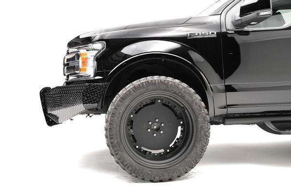 Fab Fours FF18 - K4561 - 1 Ford F150 2018 - 2020 Black Steel Front Bumper No Guard - Rugged Truck Gear
