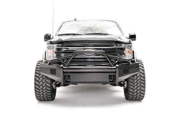 Fab Fours FF18 - K4562 - 1 Ford F150 2018 - 2020 Black Steel Front Bumper Pre - Runner Guard - Rugged Truck Gear
