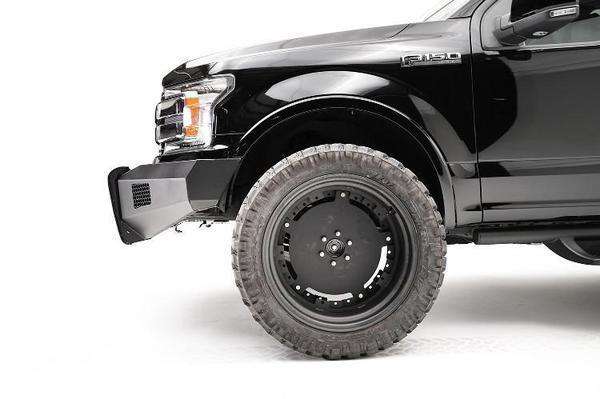 Fab Fours FF18 - R4561 - 1 Ford F150 2018 - 2020 Black Steel Elite Front Bumper No Guard - Rugged Truck Gear