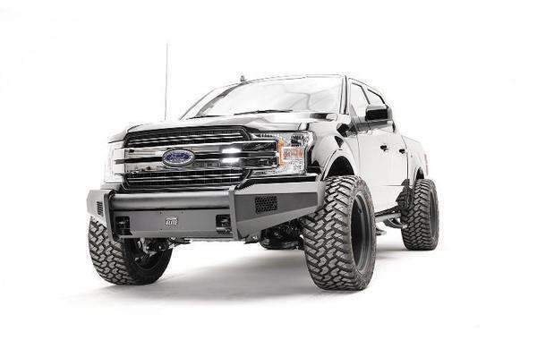 Fab Fours FF18 - R4561 - 1 Ford F150 2018 - 2020 Black Steel Elite Front Bumper No Guard - Rugged Truck Gear