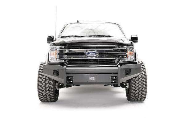 Fab Fours FF18-R4561-1 Ford F150 2018-2020 Black Steel Elite Front Bumper No Guard-BumperStock