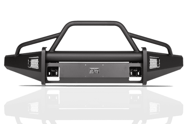 Fab Fours FF18 - R4562 - 1 Ford F150 2018 - 2020 Black Steel Elite Front Bumper Pre - Runner Guard - Rugged Truck Gear