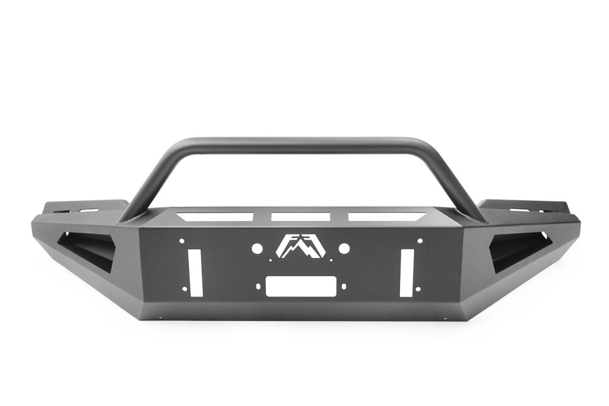 Fab Fours FF18 - RS4562 - 1 Ford F150 2018 - 2020 Red Steel Winch Front Bumper Pre - Runner Guard - Rugged Truck Gear