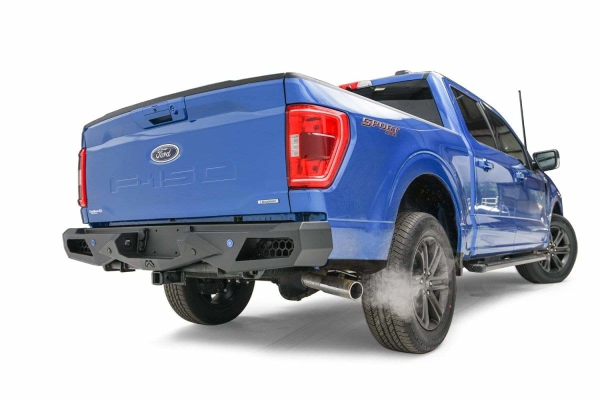 Fab Fours FF21 - E5051 - 1 Ford F150 2021 - 2022 Vengeance Rear Bumper - Rugged Truck Gear