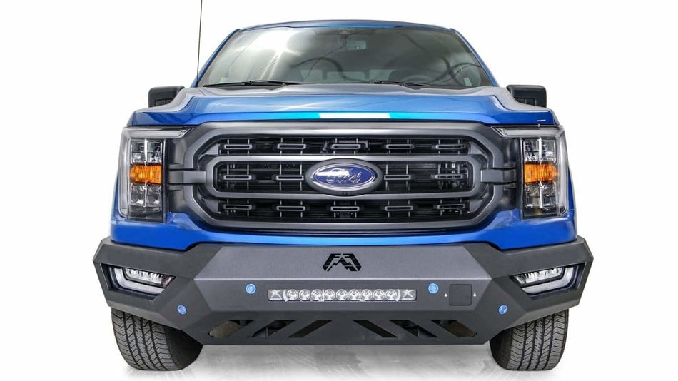 Fab Fours FF21 - V5151 - 1 Ford F150 2021 - 2022 Vengeance Front Bumper No Guard - Rugged Truck Gear