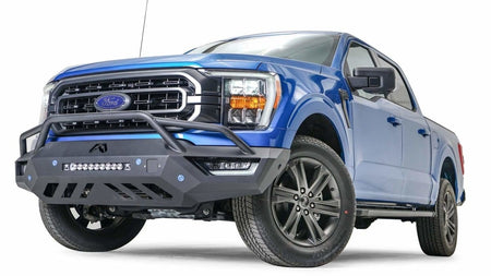 Fab Fours FF21 - V5152 - 1 Ford F150 2021 - 2022 Vengeance Front Bumper Pre - Runner Guard - Rugged Truck Gear