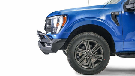 Fab Fours FF21 - V5152 - 1 Ford F150 2021 - 2022 Vengeance Front Bumper Pre - Runner Guard - Rugged Truck Gear