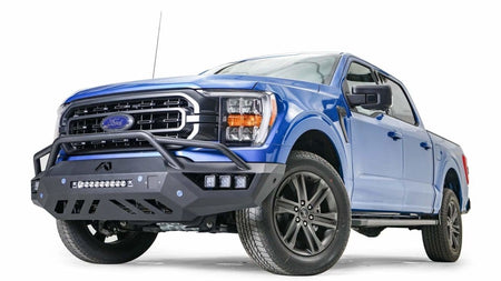 Fab Fours FF21 - V5152 - 1 Ford F150 2021 - 2022 Vengeance Front Bumper Pre - Runner Guard - Rugged Truck Gear