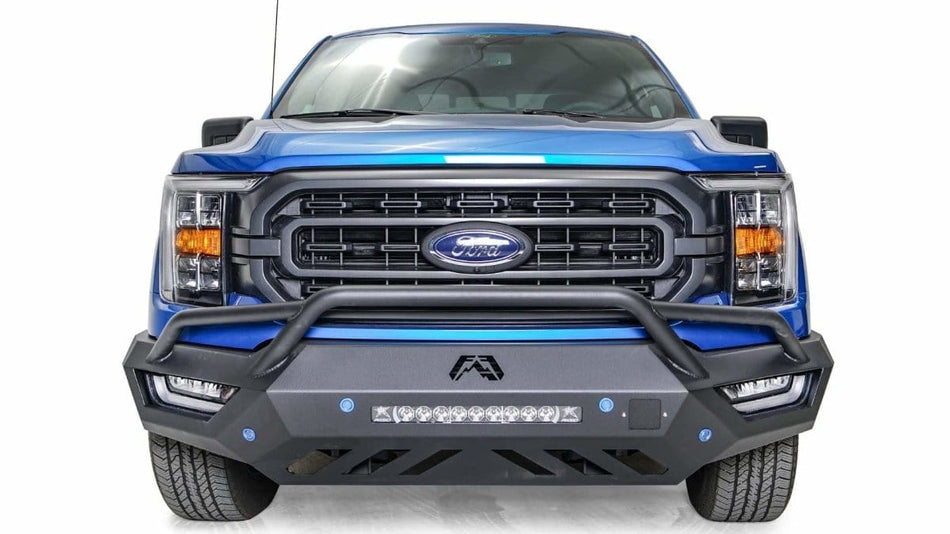 Fab Fours FF21 - V5152 - 1 Ford F150 2021 - 2022 Vengeance Front Bumper Pre - Runner Guard - Rugged Truck Gear
