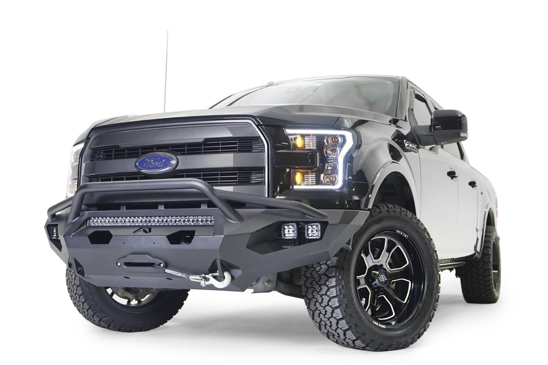 Fab Fours Ford F150 2015 - 2017 Matrix Front Winch Bumper Pre - Runner Guard - Rugged Truck Gear