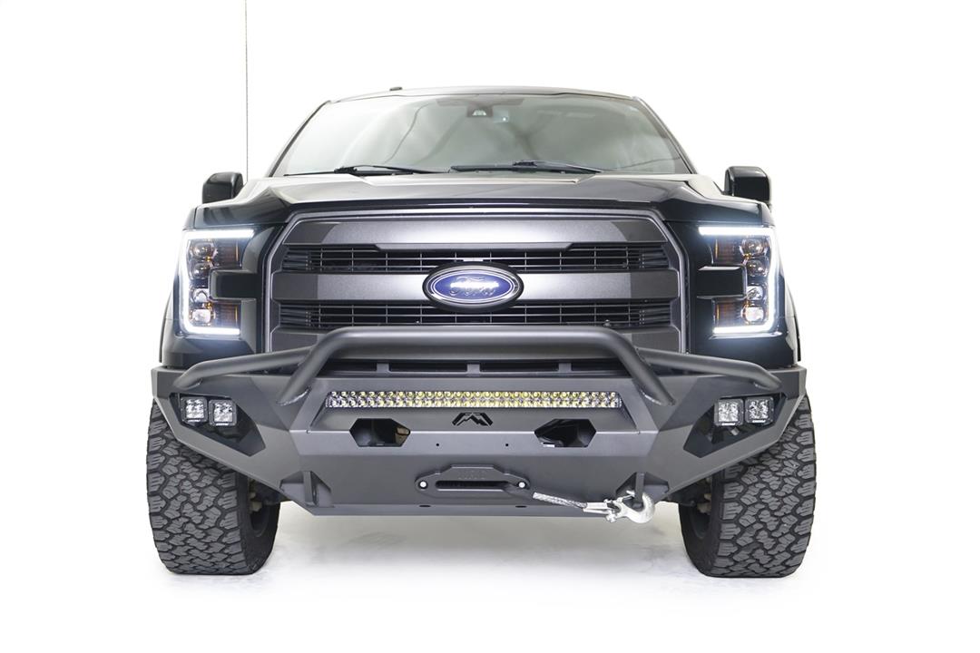 Fab Fours Ford F150 2015 - 2017 Matrix Front Winch Bumper Pre - Runner Guard - Rugged Truck Gear