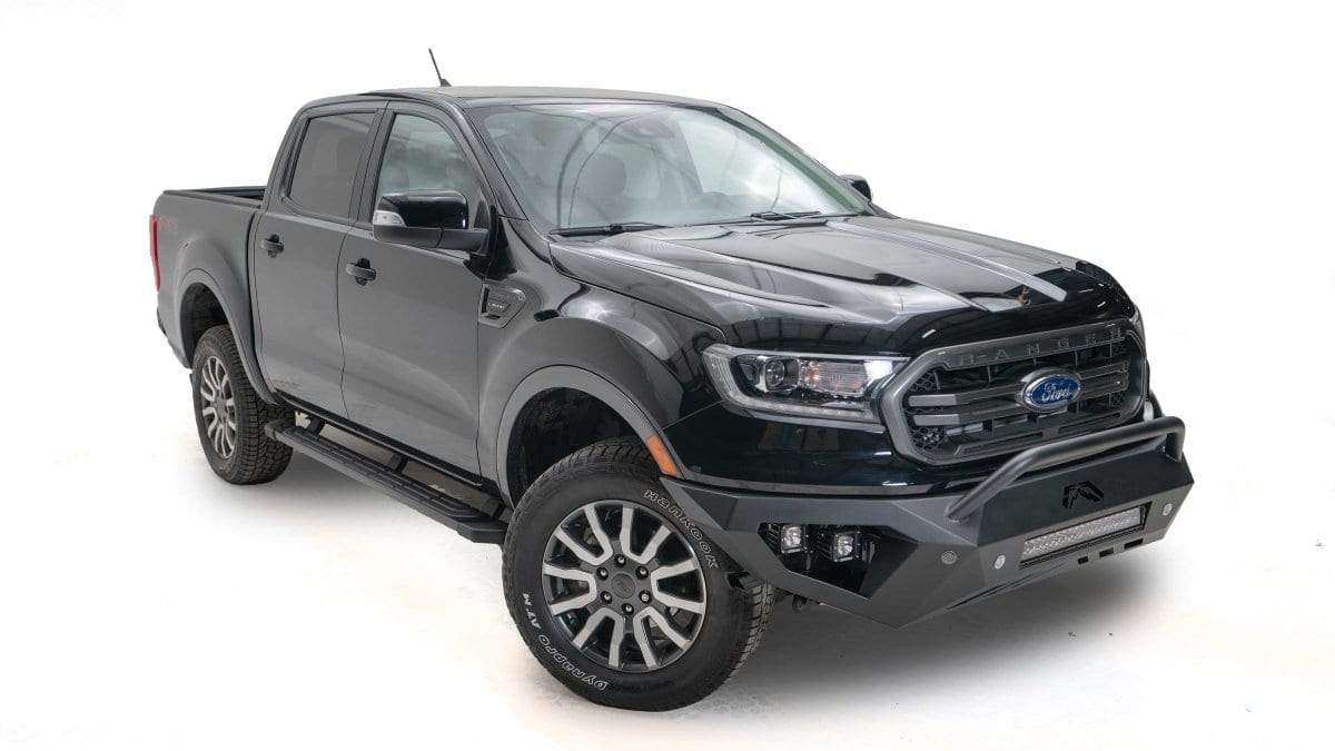 Fab Fours FR19-D4852-1 Ford Ranger 2019-2021 Vengeance Front Bumper Pre-Runner Guard - BumperStock