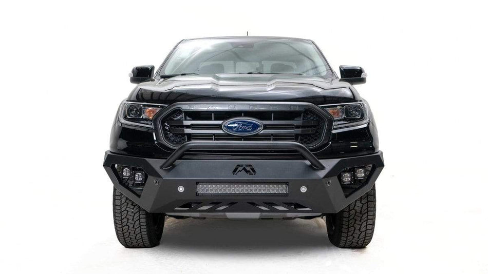 Fab Fours FR19 - D4852 - 1 Ford Ranger 2019 - 2022 Vengeance Front Bumper Pre - Runner Guard - Rugged Truck Gear