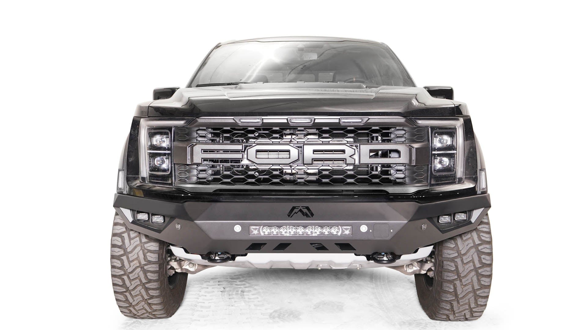 Fab Fours FR21 - D5351 - 1 Ford Raptor 2021 - 2022 Vengeance Front Bumper No Guard - Rugged Truck Gear
