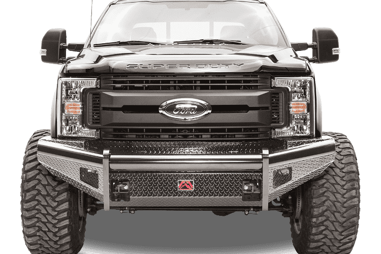 Fab Fours FS05-S1261-1 Ford F250/F350/F450/F550 Super Duty 2005-2007 Black Steel Front Bumper No Guard-BumperStock