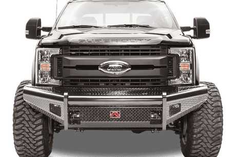 Fab Fours FS05-S1261-1 Ford F250/F350/F450/F550 Super Duty 2005-2007 Black Steel Front Bumper No Guard-BumperStock