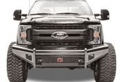 Fab Fours FS05 - S1261 - 1 Ford F250/F350/F450/F550 Super Duty 2005 - 2007 Black Steel Front Bumper No Guard - Rugged Truck Gear