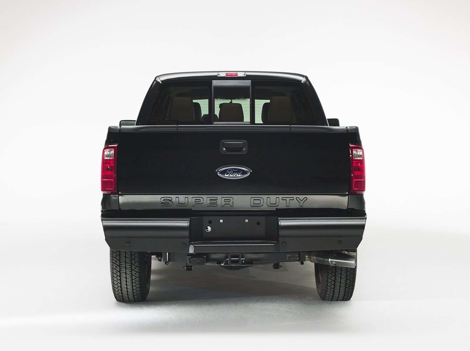 Fab Fours FS08 - U1350 - 1 Ford F250/F350 Super Duty 1999 - 2016 Black Steel Elite Rear Bumper - Rugged Truck Gear
