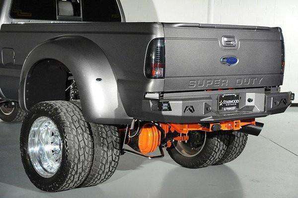 Fab Fours FS08 - W1350 - 1 Ford F250/F350/F450/F550 Superduty 1999 - 2016 Premium Rear Bumper Non - Sensor - Rugged Truck Gear