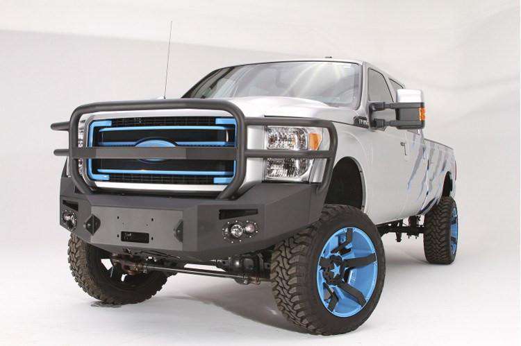 Fab Fours FS11 - A2550 - 1 Ford F250/F350 Superduty 2011 - 2016 Premium Front Winch Bumper Full Guard - Rugged Truck Gear