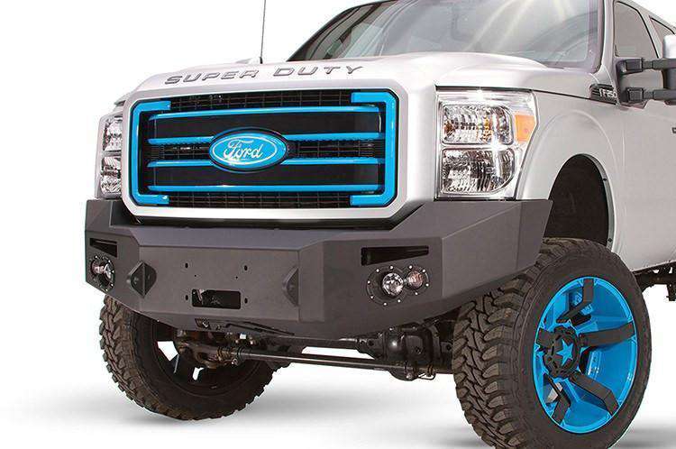 Fab Fours FS11-A2551-1 Ford F250/F350 Superduty 2011-2016 Premium Front Winch Bumper No Guard-BumperStock