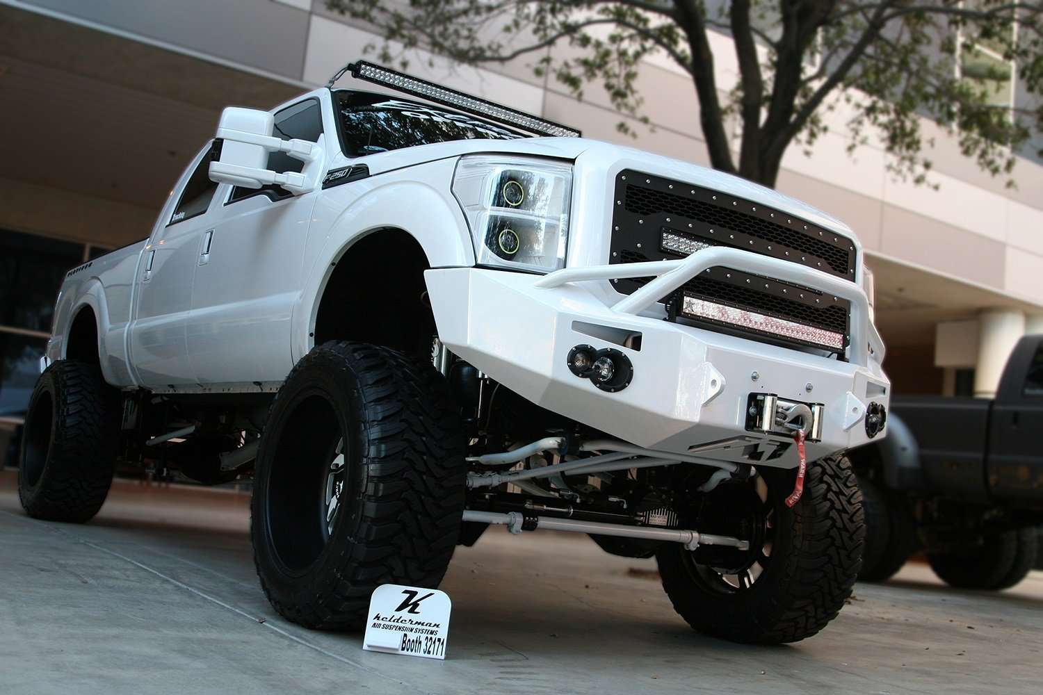 Fab Fours FS11 - A2552 - 1 Ford F250/F350 Superduty 2011 - 2016 Premium Front Winch Bumper Pre - Runner Guard - Rugged Truck Gear