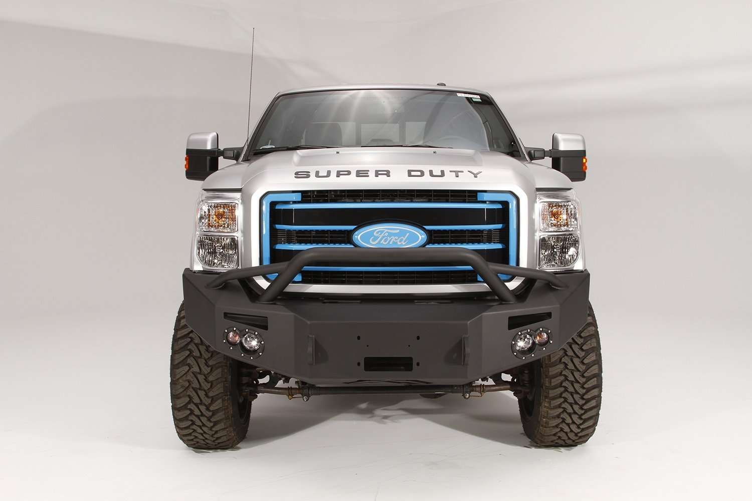 Fab Fours FS11 - A2552 - 1 Ford F250/F350 Superduty 2011 - 2016 Premium Front Winch Bumper Pre - Runner Guard - Rugged Truck Gear