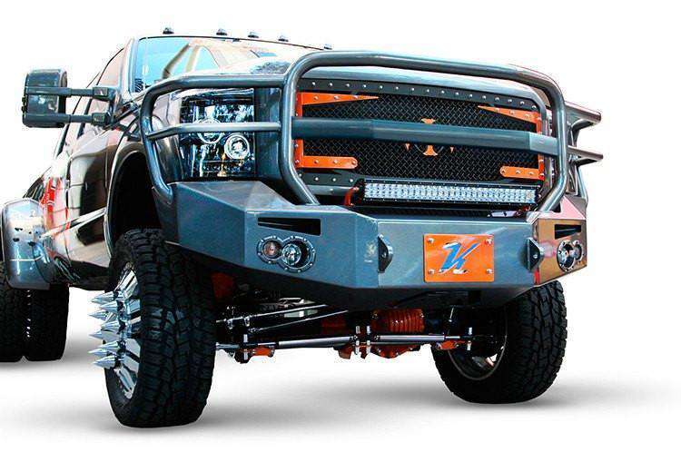 Fab Fours FS11-A2650-1 Ford F450/F550 Superduty 2011-2016 Premium Front Winch Bumper Full Guard-BumperStock