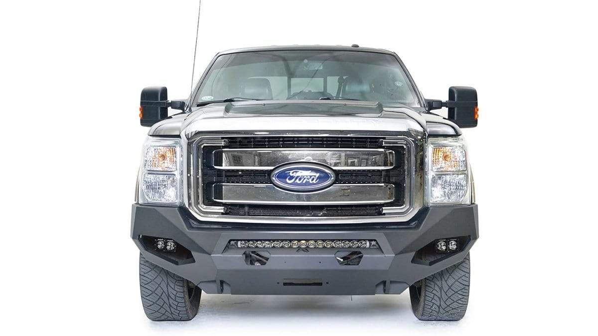 Fab Fours FS11 - X2551 - 1 Ford F250/F350 Super Duty 2011 - 2016 Matrix Front Winch Bumper No Guard - Rugged Truck Gear