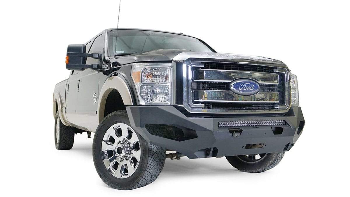 Fab Fours FS11 - X2551 - 1 Ford F250/F350 Super Duty 2011 - 2016 Matrix Front Winch Bumper No Guard - Rugged Truck Gear