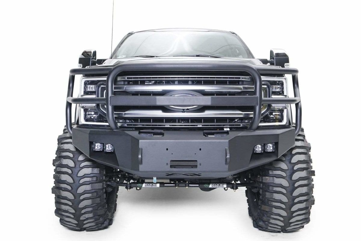 Fab Fours FS17 - A4160 - 1 Ford F250/F350 Superduty 2017 - 2022 New Premium Front Winch Bumper Full Guard - Rugged Truck Gear