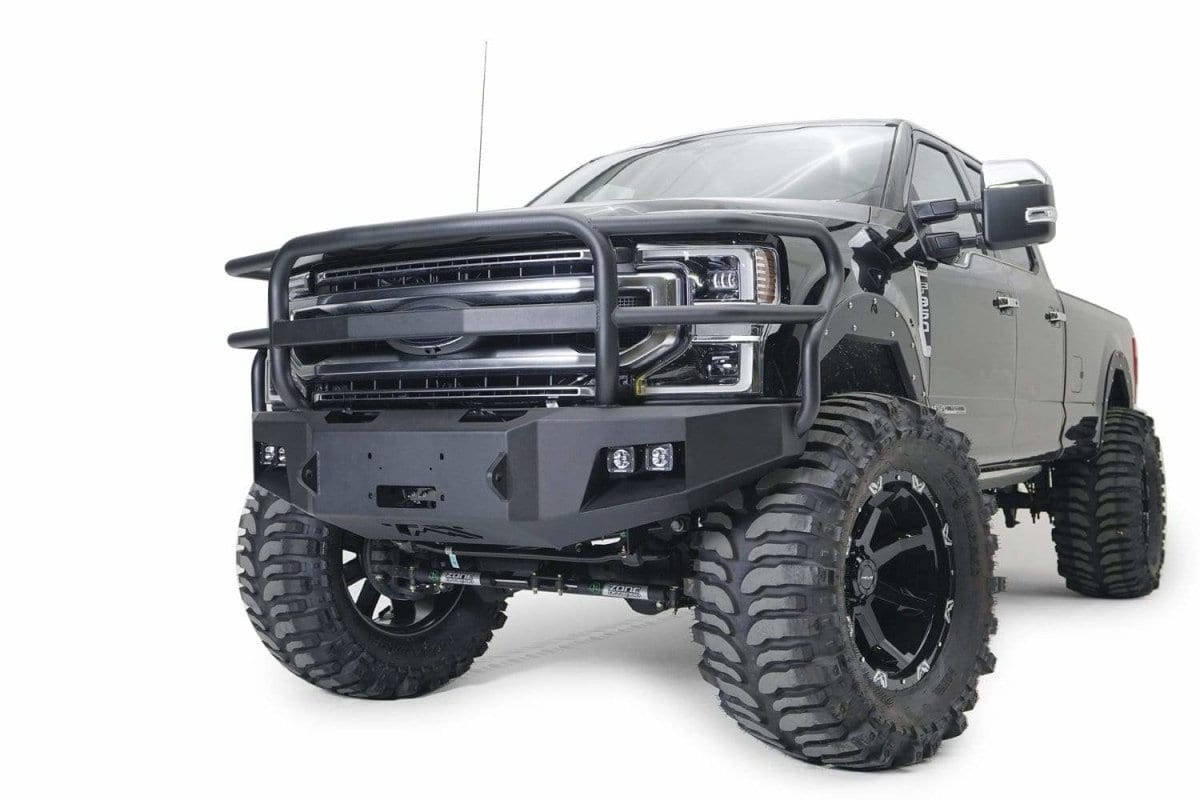 Fab Fours FS17 - A4160 - 1 Ford F250/F350 Superduty 2017 - 2022 New Premium Front Winch Bumper Full Guard - Rugged Truck Gear