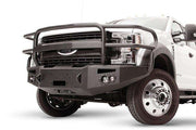 Fab Fours FS17 - A4250 - 1 Ford F450/F550 Superduty 2017 - 2022 Premium Front Winch Bumper Full Guard - Rugged Truck Gear