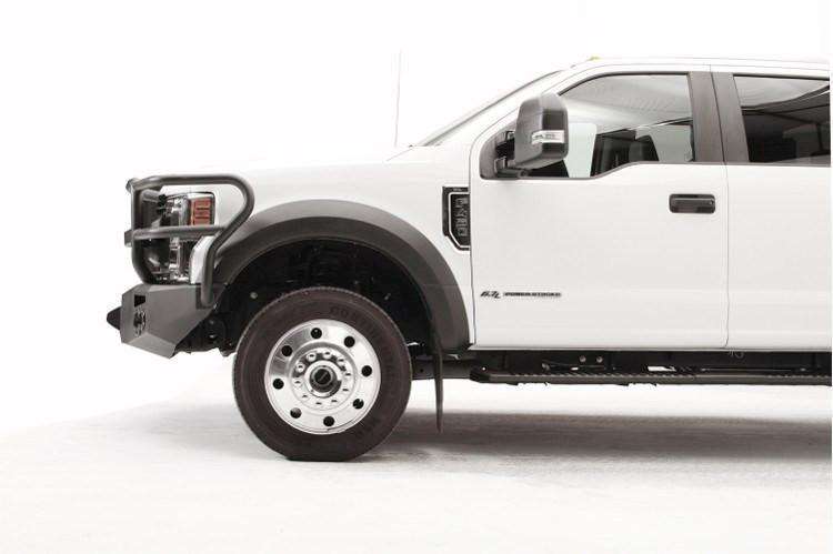 Fab Fours FS17 - A4250 - 1 Ford F450/F550 Superduty 2017 - 2022 Premium Front Winch Bumper Full Guard - Rugged Truck Gear