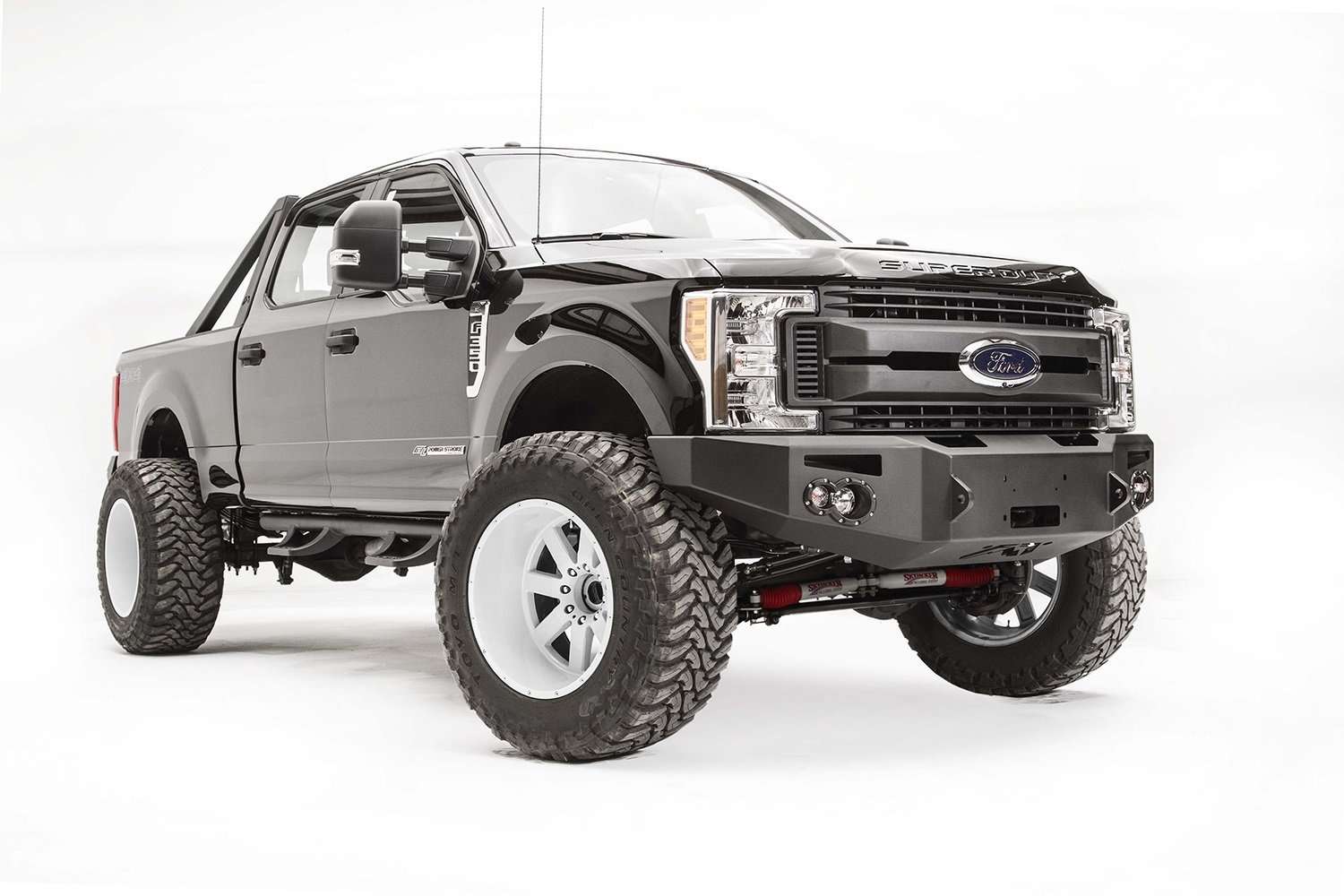 Fab Fours FS17 - A4251 - 1 Ford F450/F550 Superduty 2017 - 2022 Premium Front Winch Bumper No Guard - Rugged Truck Gear