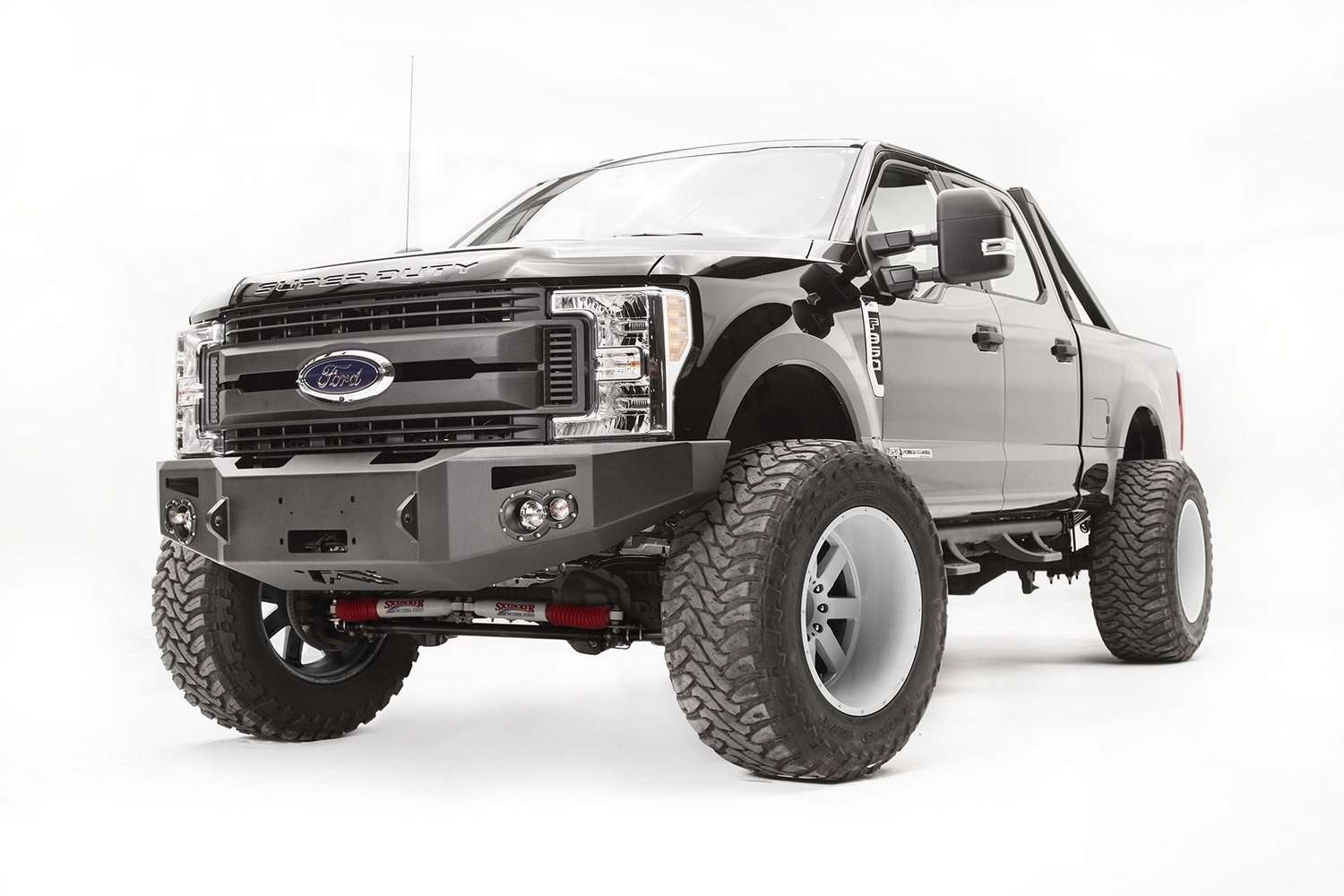 Fab Fours FS17 - A4251 - 1 Ford F450/F550 Superduty 2017 - 2022 Premium Front Winch Bumper No Guard - Rugged Truck Gear